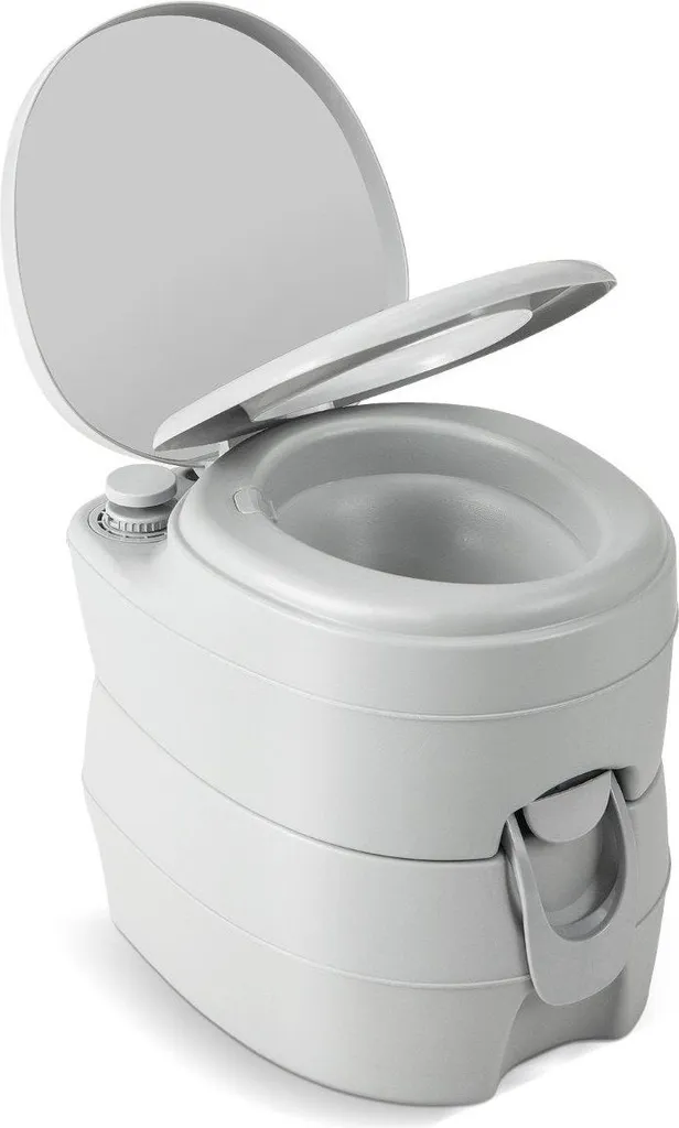 Toilettes de voyage pour van et bateau 20 L, système de chasse robuste