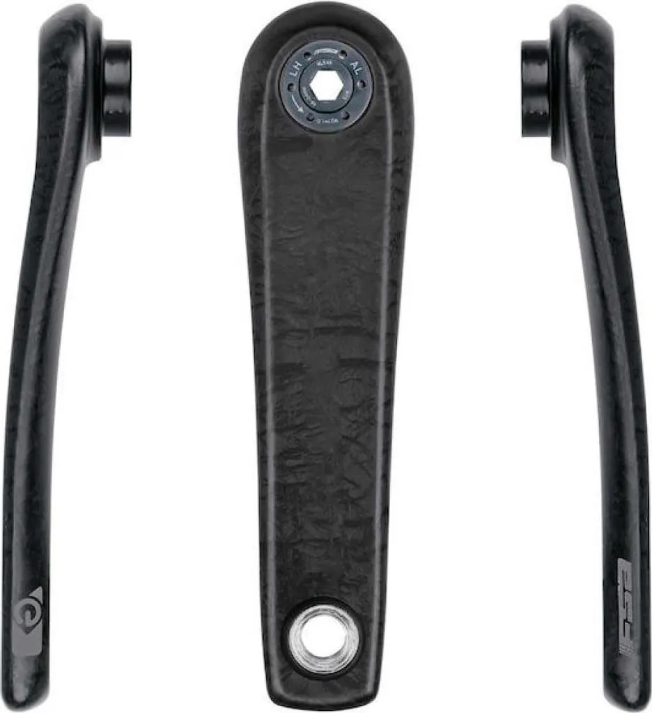 Paire de manivelles de vélo électrique FSA Bosch Gen4 axe ISIS noire