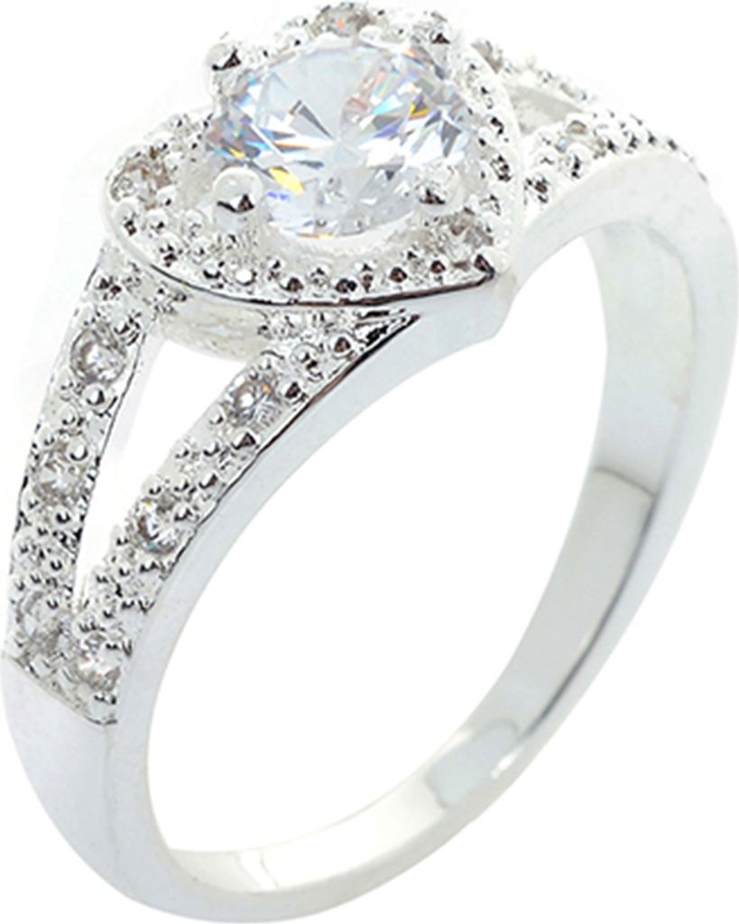 Damen-Ring aus 925er-Sterlingsilber mit Kristallen, Produktbild 