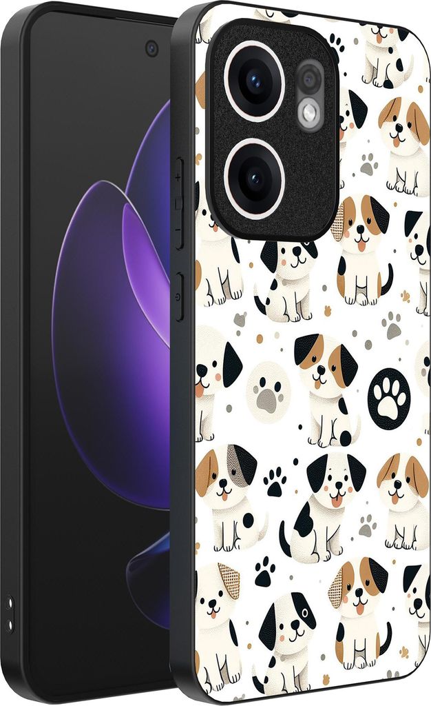 Smartphonica Telefon Fall geeignet für Oppo Reno 13F mit Hund drucken - TPU zurück Abdeckung Fall Hund Design