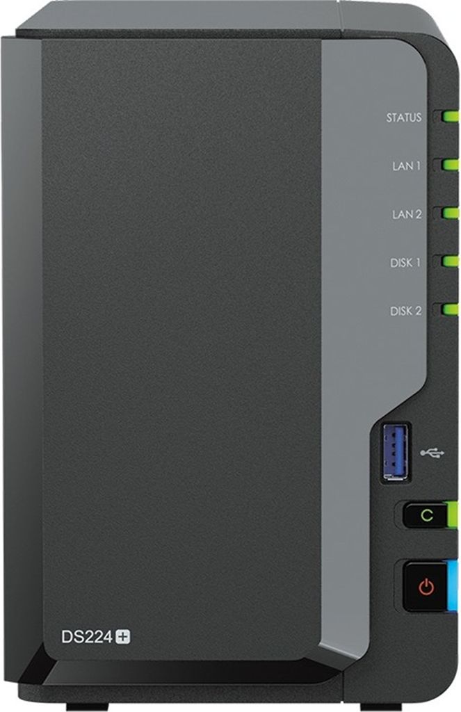 Synology DiskStation DS224+ NAS & Speicherserver Desktop Produktbild 