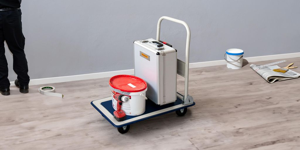 DEUBA® Chariot à roulettes pliable max.150kg surface Image du produit 