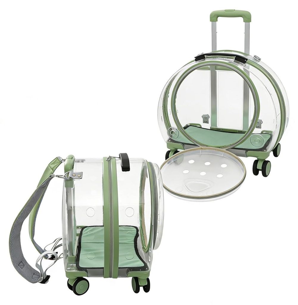 Katzen Transportbox mit Rollen, Haustier Trolley Produktbild 