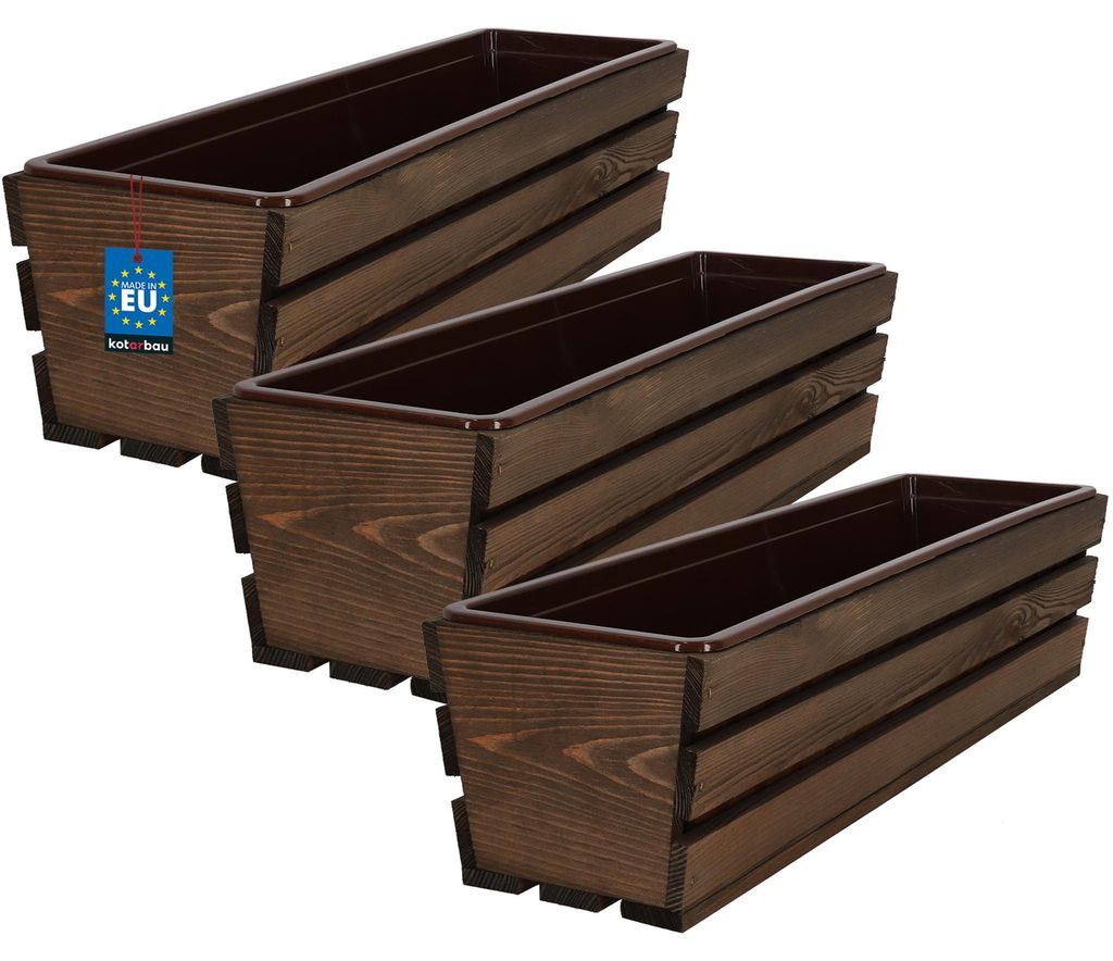KOTARBAU® 3 Pezzi Fioriera da Balcone Vaso da Esterno con Immagine del prodotto 