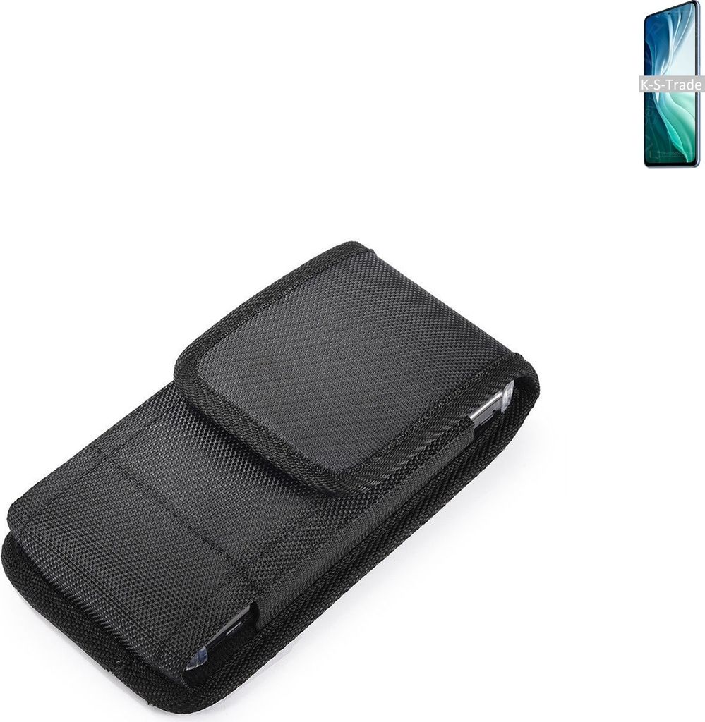 Holster Gürteltasche kompatibel mit Xiaomi Mi 11i Holster Gürtel Tasche wasserabweisend Handy Hülle Schutz Hülle Outdoor schwarz K-S-Trade