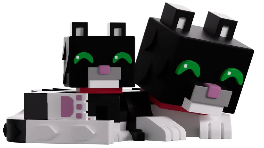 Figurine Minecraft Tuxedo Cat 6 cm - Cadeau Idéal pour Set de Bureau