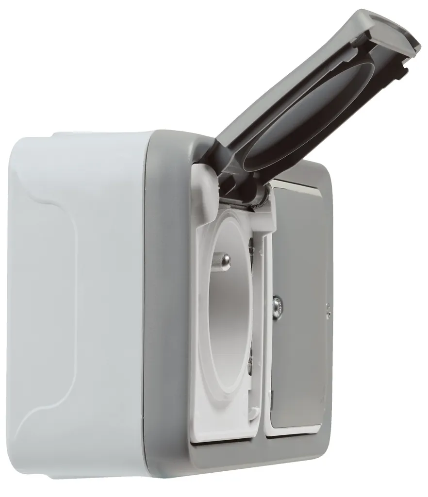 Legrand Plexo with Netatmo prise commutée grise 069812L pour extérieur - 3