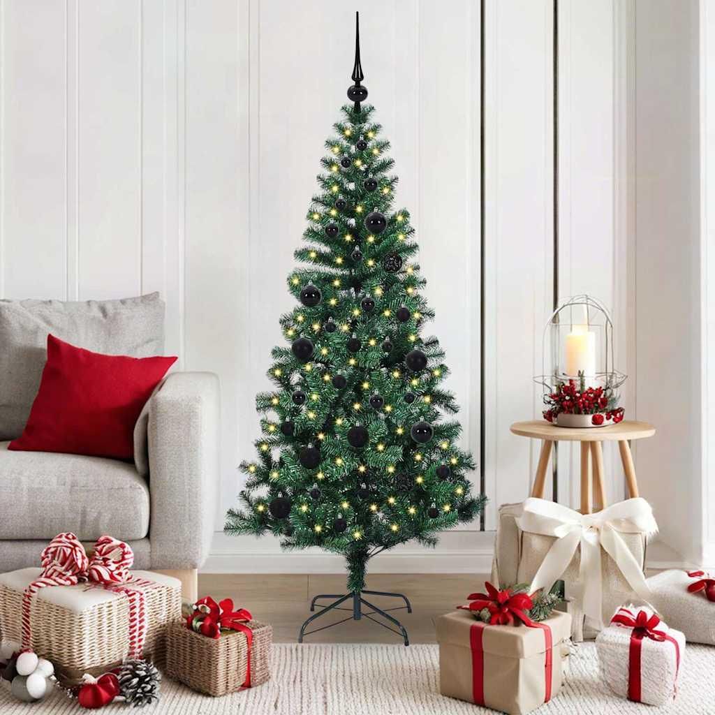 "Schlussverkauf" Künstlicher vorbeleuchteter Weihnachtsbaum(1 pc) - Kunstbaum/Tannenbaum - Grün 150 cm C7732
