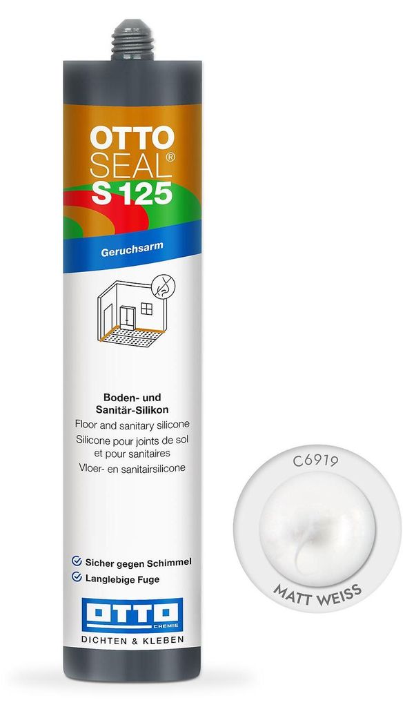 OTTOSEAL S 125 Boden- und Sanitär-Silikon 310 ml Kartusche Produktbild 