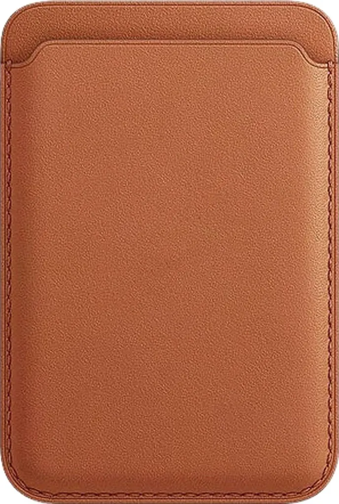Porte-carte Magnétique en Cuir AlzaGuard pour Apple MagSafe - Marron