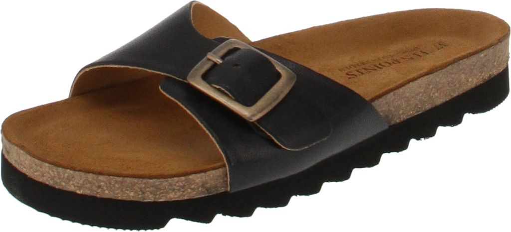 Ten Points 60121 Vivienne BU - Damen Schuhe Pantoletten - 101-Black, Größe:37 EU