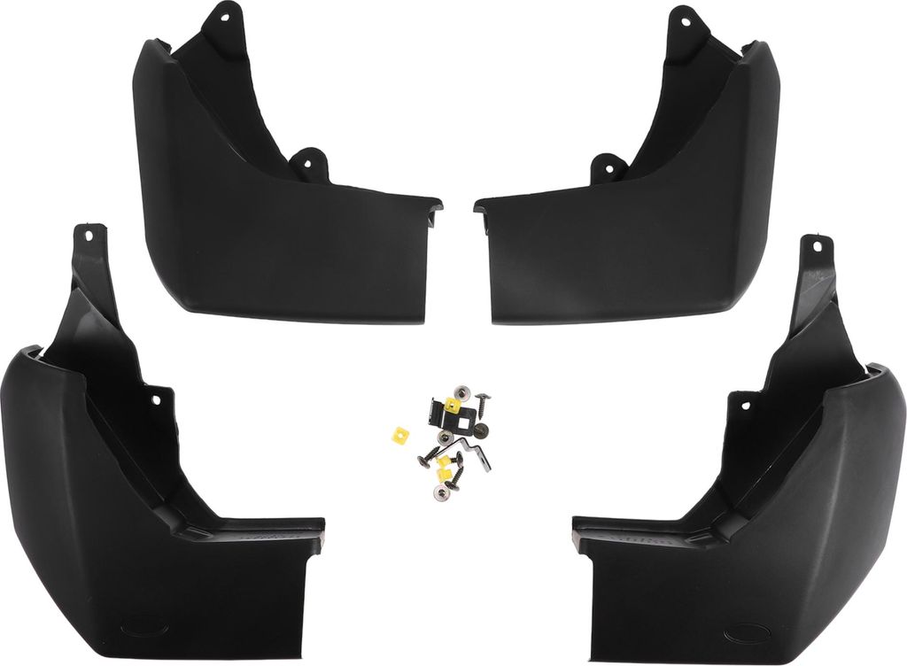 Schmutzfänger Spritzschutz - Auto Front- und Heckseiten-Schmutzfänger - für Land Rover Discovery 4 2009 - 2016 Kunststoff Schwarz mit Montagezub...