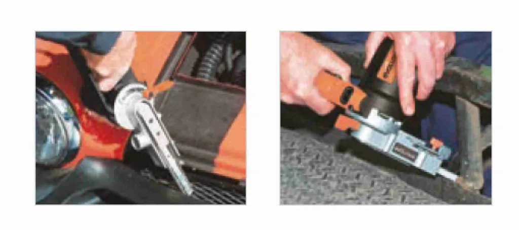 Ponceuse à bande électrique 400W tête 120° - EVO 670560 pour finitions