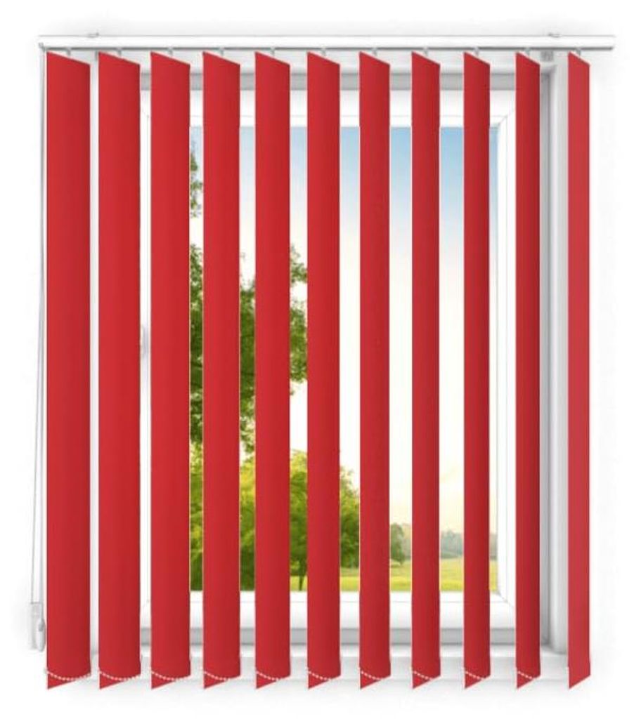 Time4blinds - Lamellenanlage Verdunkelungslamellen - 130x160 cm - Rot