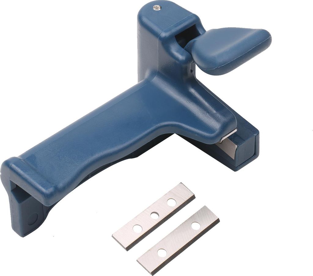 Kantenanleim-Endschneider mit Griff, Doppelklingen-Kantenanleimmaschine, manuelles Endschneider-Gerät für Holz, Kunststoff, PVC und Sperrholz