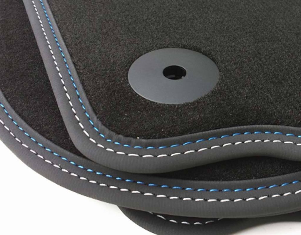 Fußmatten passend für VW Golf 5 6 Blue Motion Premium Matten Velours Automatten Tuning 4teilig schwarz NEU