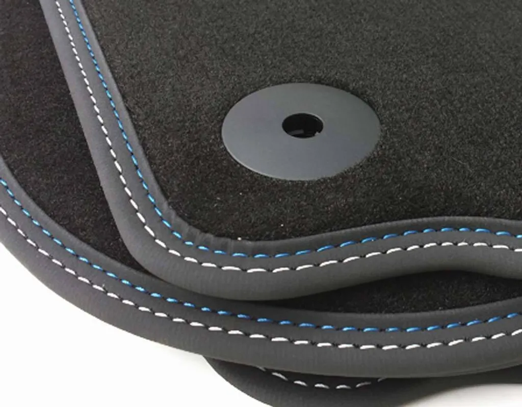 Tappetini adatti per VW Golf 5 6 Blue Motion Premium tappetini velours auto tuning 4 pezzi nero NUOVO