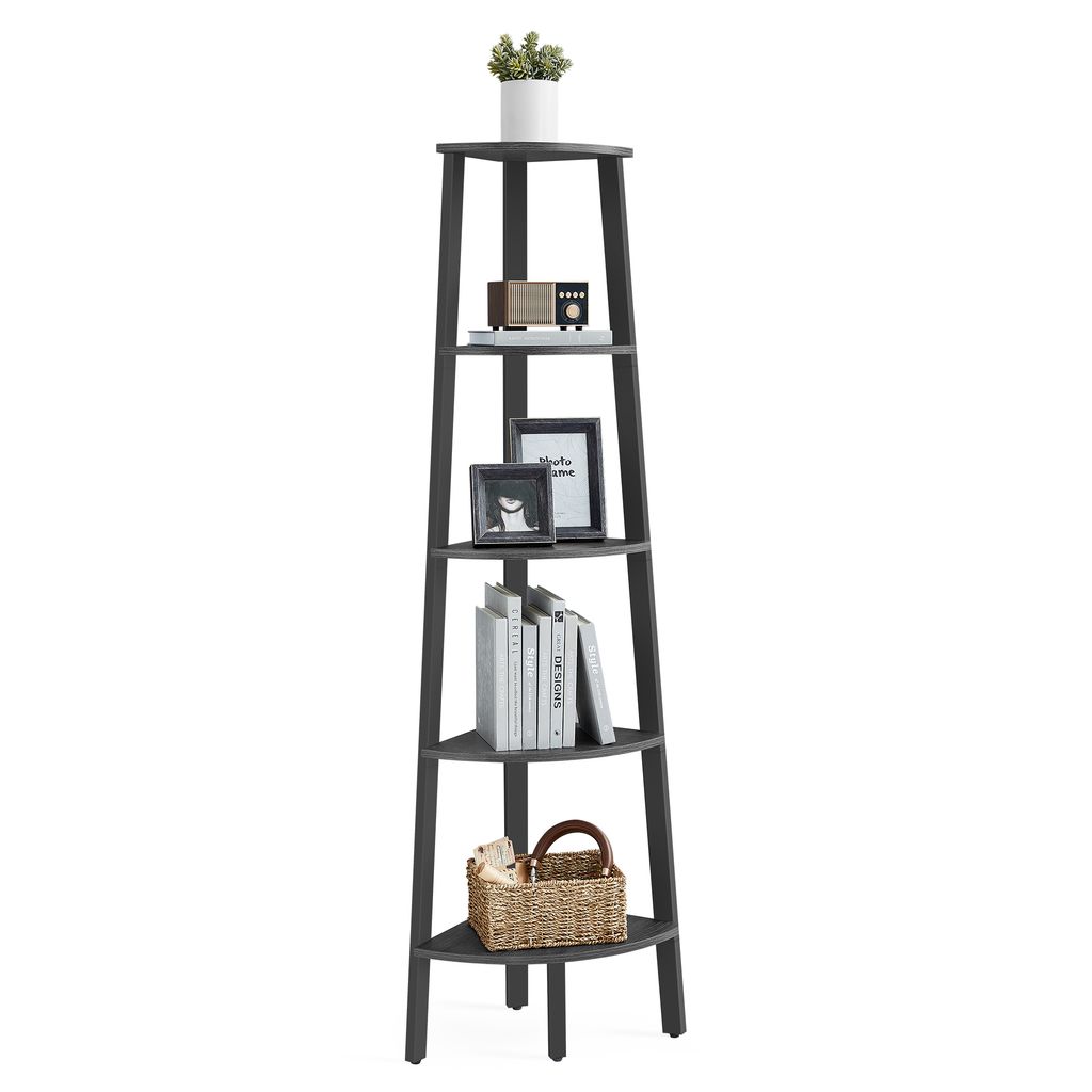 VASAGLE Eckregal, Bücherregal, mit 5 Ebenen, H: 159cm, mit Produktbild 