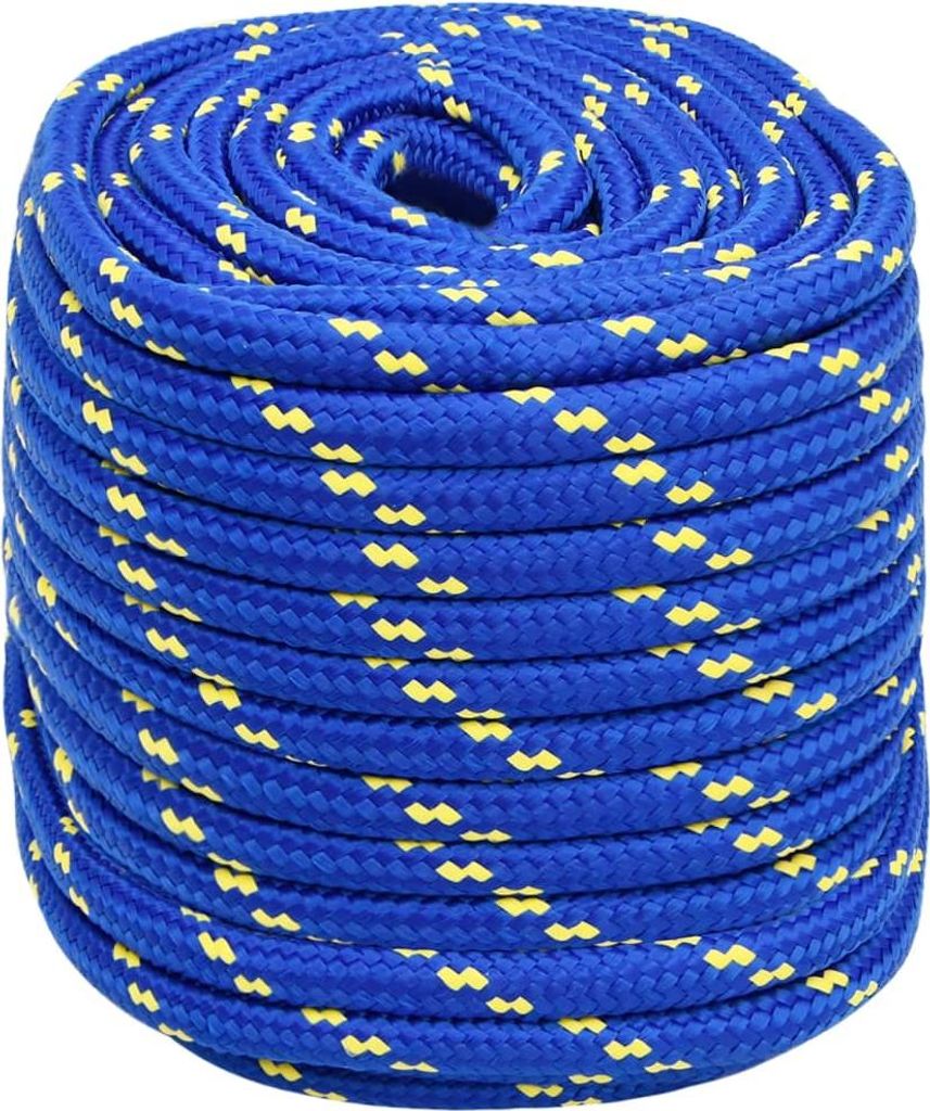 vidaXL Bootsseil Blau 18 mm 100 m Polypropylén Obrázok produktu 