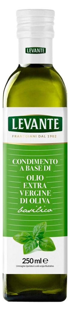 Huile d'olive extra vierge au basilic, 250 ml, marque Image du produit 