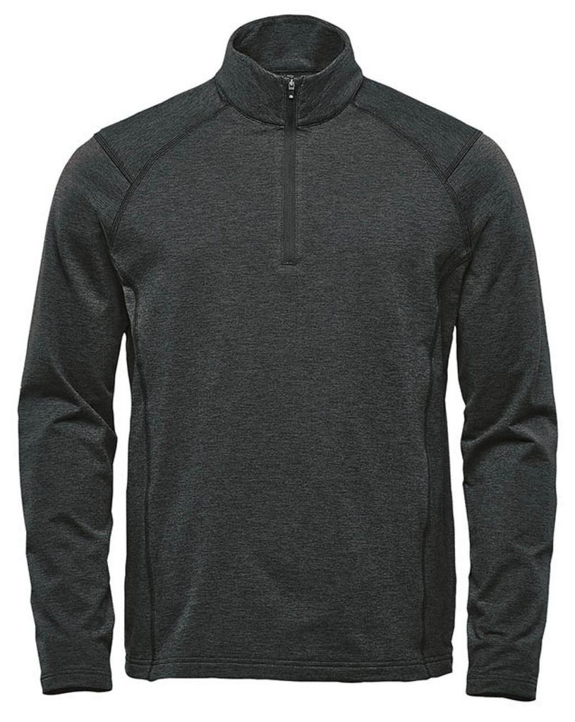 Stormtech - "Treeline" Pullover mit kurzem Reißverschluss für Herren LT616 (XL) (Schwarz meliert)