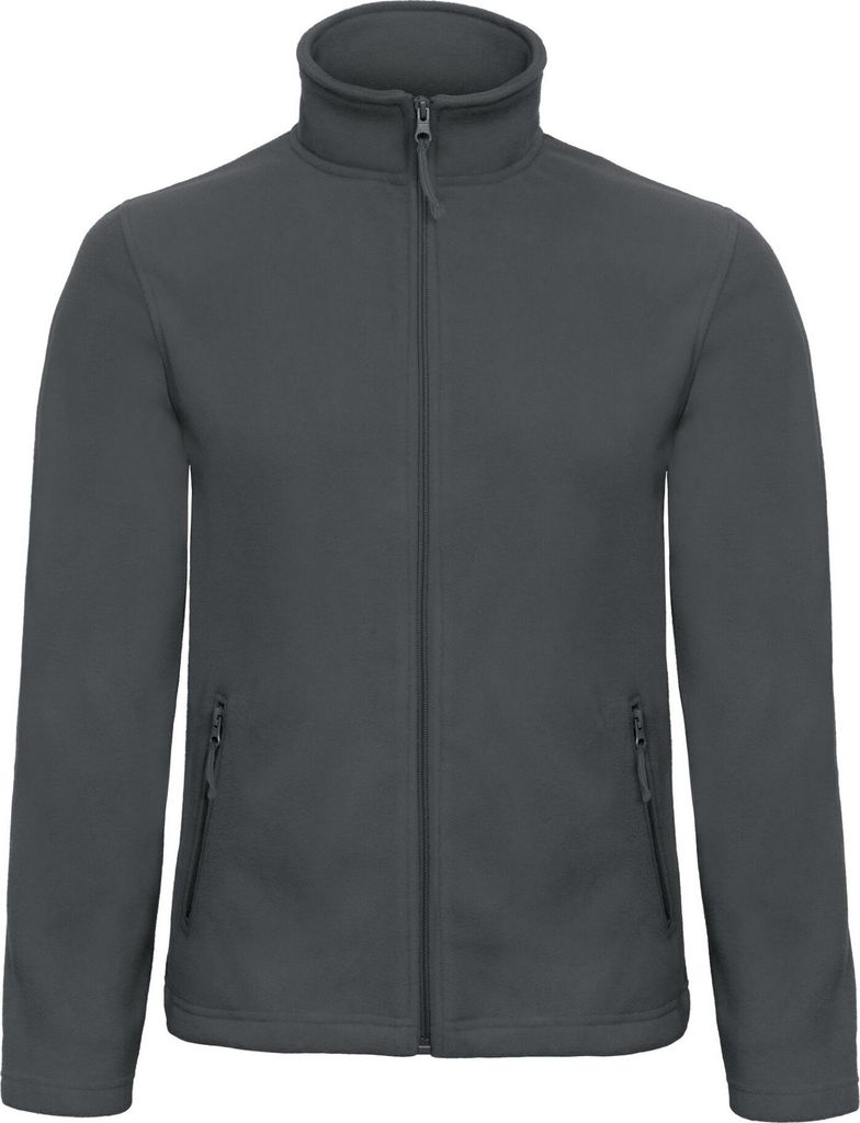 B&C - "ID.501" Fleecejacke für Herren BC5424 (XS) (Dunkelgrau)