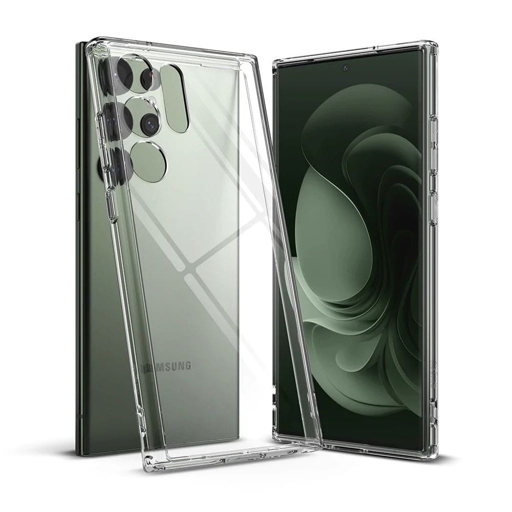 Schutzhülle Ringke Fusion für Galaxy S23 Ultra, Transparent