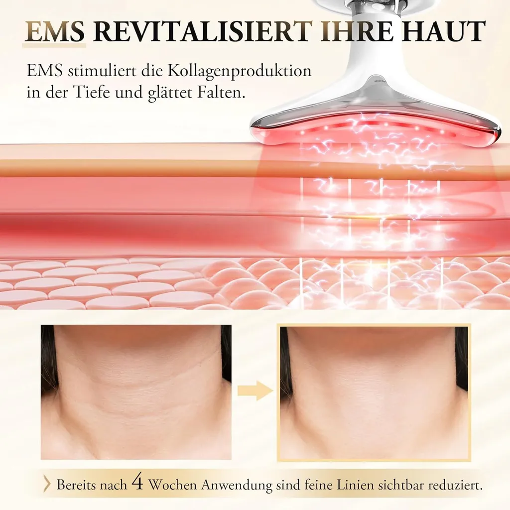 Masseur Visage V-Shape 3 Modes - Lifting & Fermeté EMS 45°C - 3