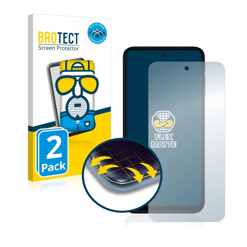 2x BROTECT Fullscreen Schutzfolie für Motorola Moto G31 Displayschutz Folie Fullcover Matt Entspiegelungsfolie