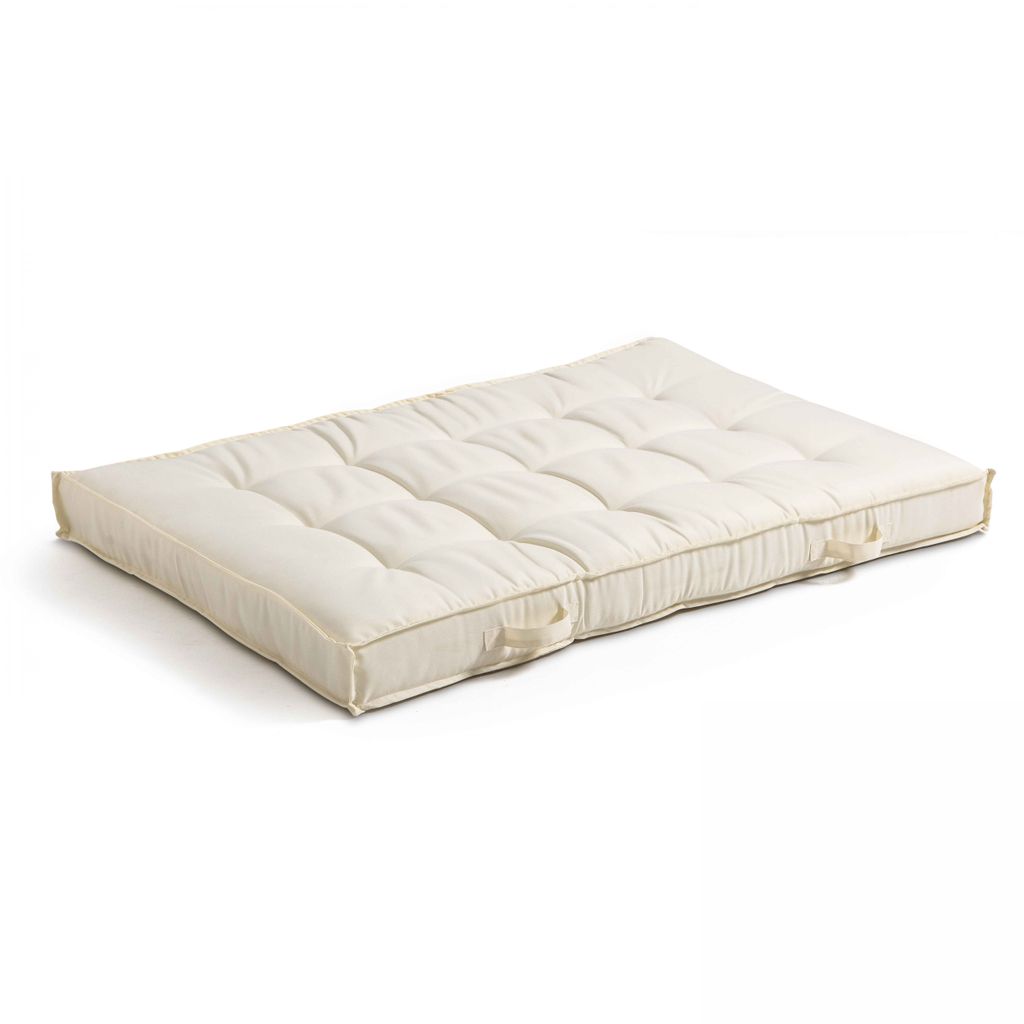 Sitzkissen für Palettenmöbel 120 x 80 cm Weiss - Oviala Cuzco