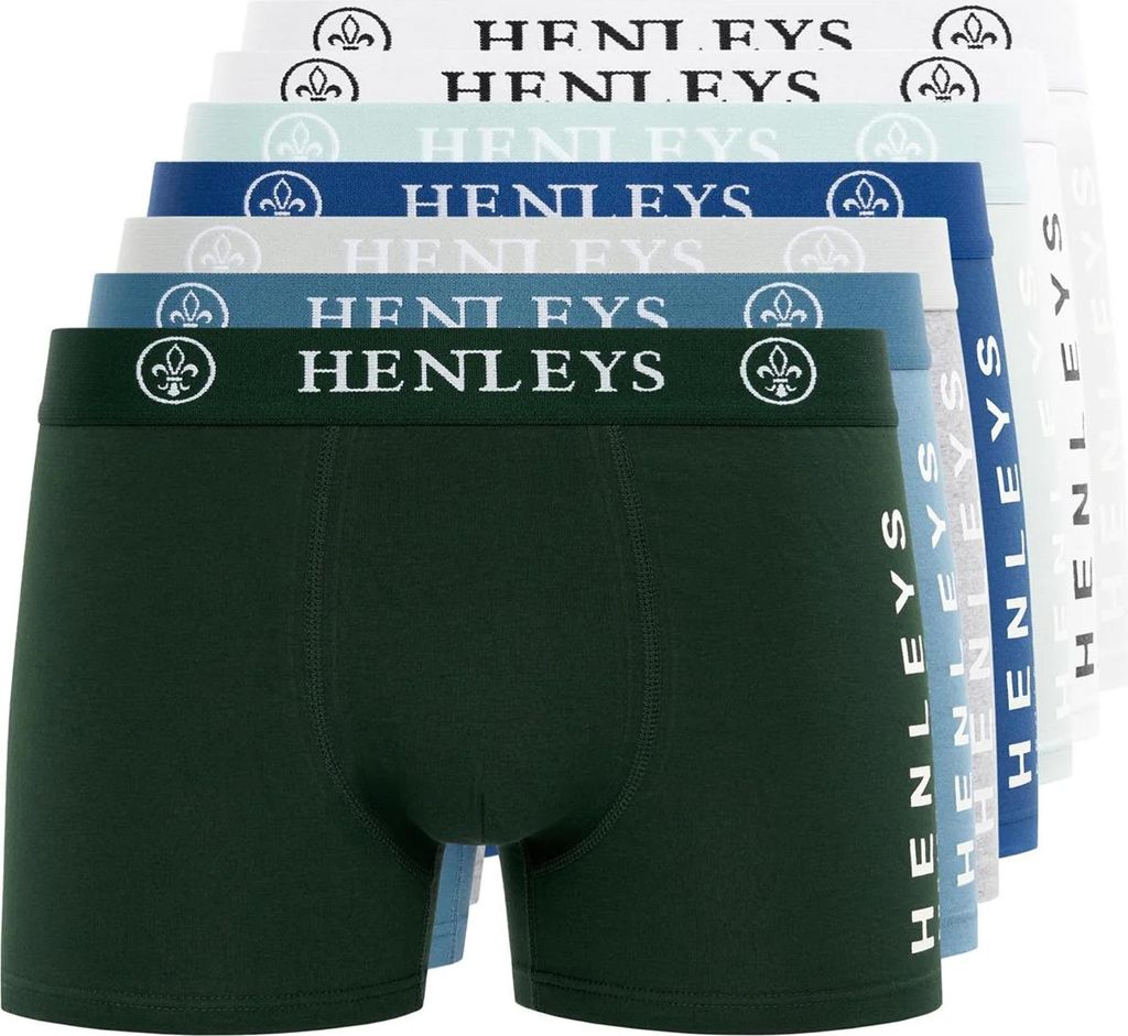 Henleys - "Mactyme" Boxershorts für Herren (7er-Pack) BG2170 (XL) (Bunt)