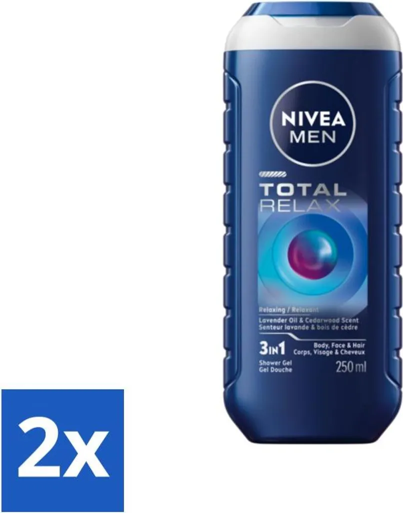 Value Pack NIVEA MEN Total Relax 250ml - Gel Doccia Relax Totale