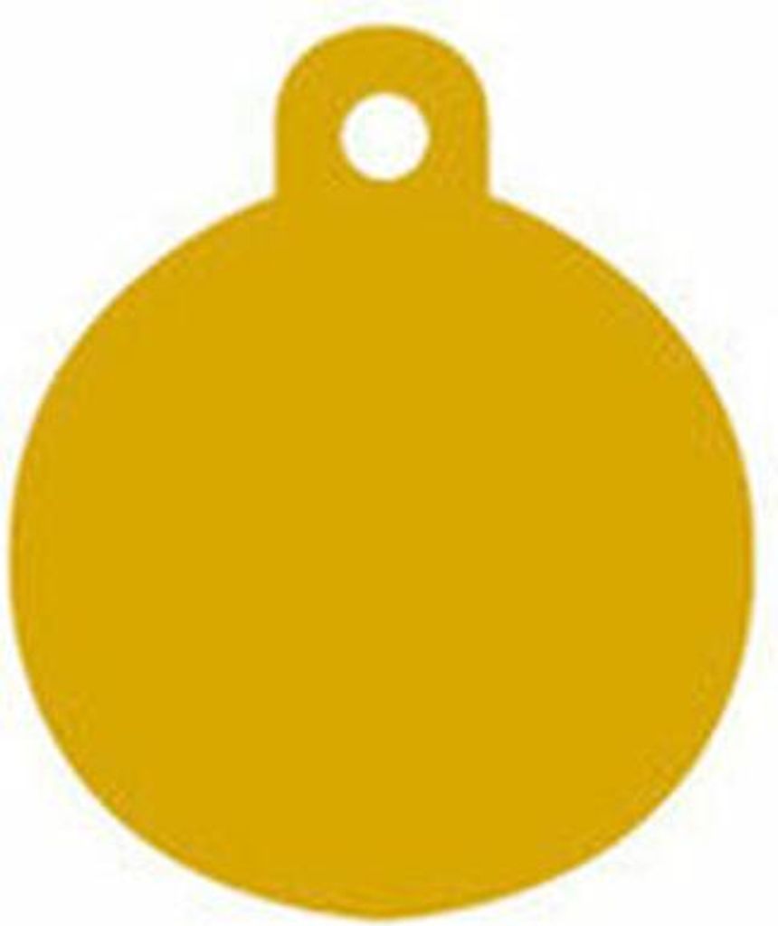 Identifikationsschild für Halsband Imarc Circle Gelb Gold