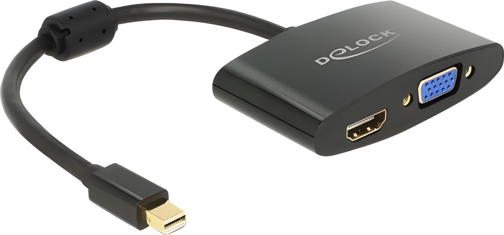 DELOCK Displayport Adapter mini DP -> HDMI/D-Sub15 St/Bu