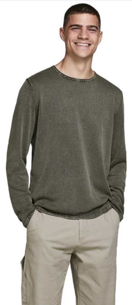 Jack & Jones 12174001, Erwachsener, Grün, XS, Baumwolle, Nicht bleichen, Nicht im Wäschetrockner trocknen