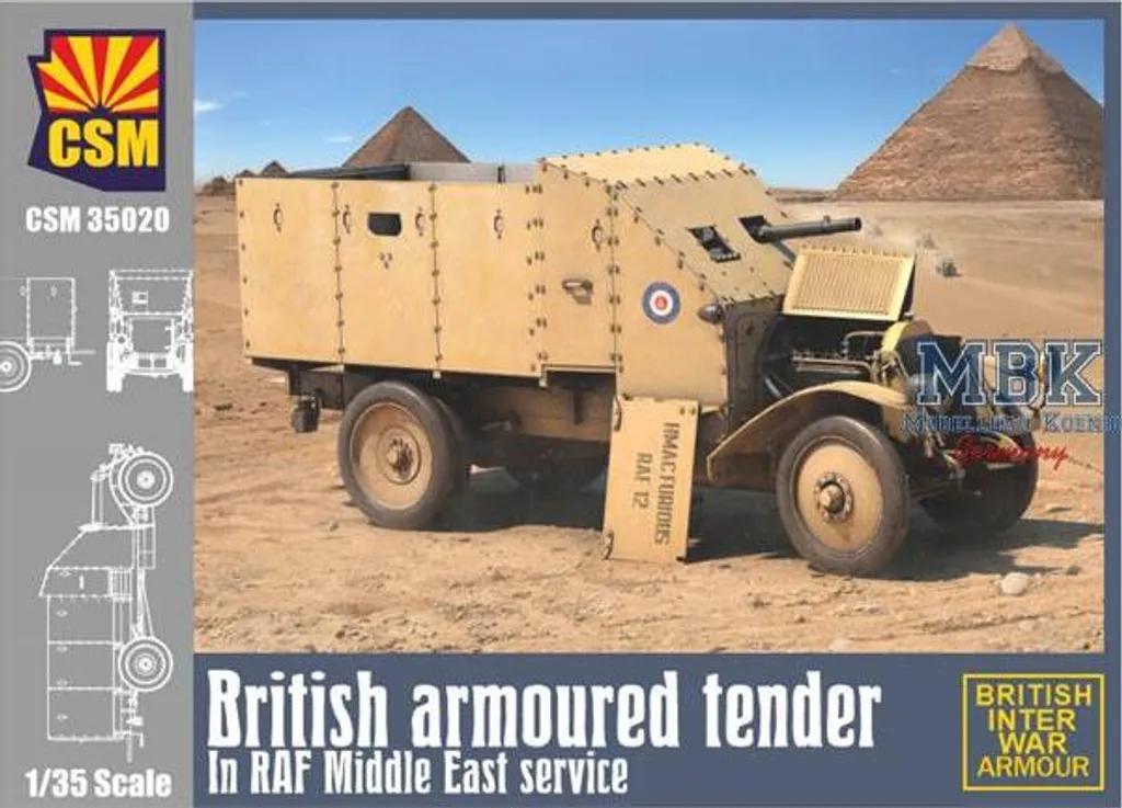 Maquette Véhicule Blindé Britannique RAF Moyen-Orient CSM35020 1/35