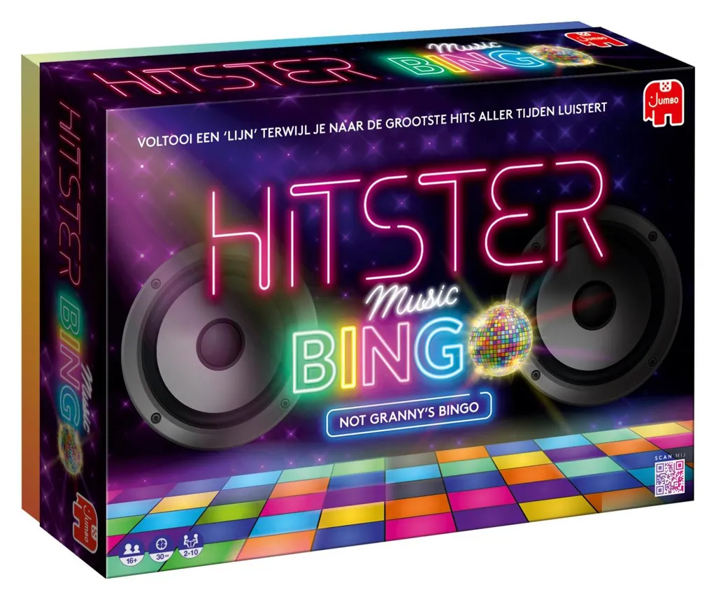 Jumbo Hitster Bingo Jeu de Soirée Quiz Musical pour Adultes en Famille