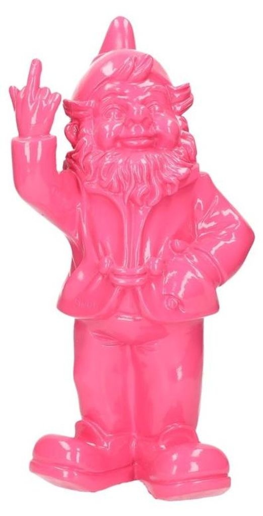 Stoobz design Gartenzwerg - rosa - Mittelfinger - 30 cm Produktbild 