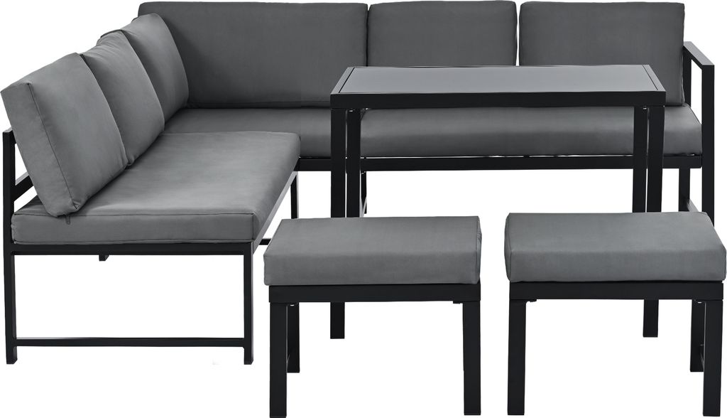 Merax Gartenmöbelset für 6-7 Personen, 5-tlg. Sitzgruppe Produktbild 9