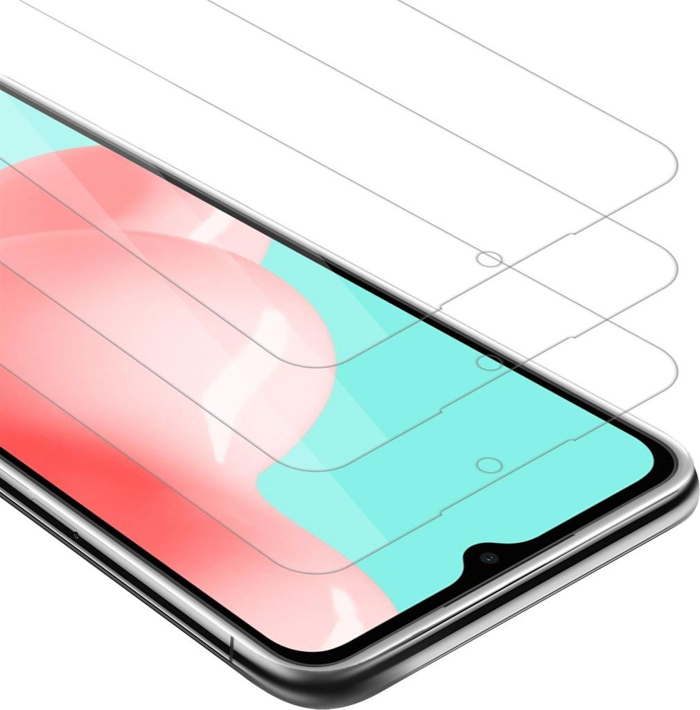 Cadorabo 3x Panzer Folie für Samsung Galaxy A72 4G / 5G Schutzfolie in natur Folie Tempered Display-Schutzglas