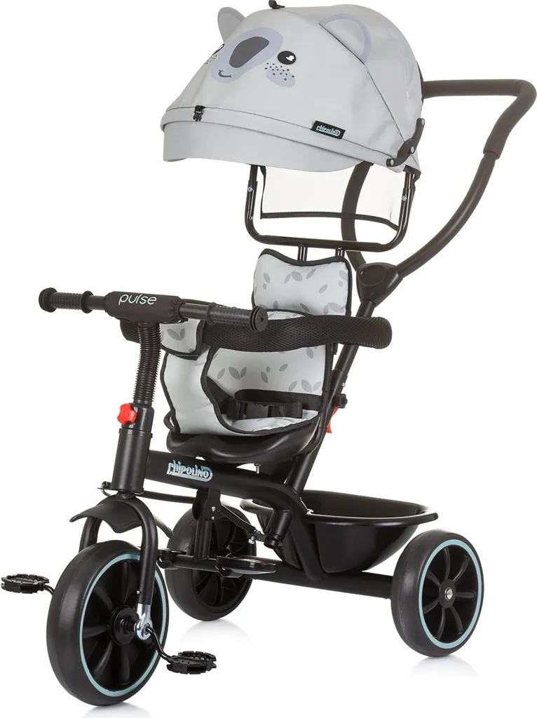 CHIPOLINO Tricycle Pulse 2in1 Koala : Vélo Évolutif avec Canopy Parent