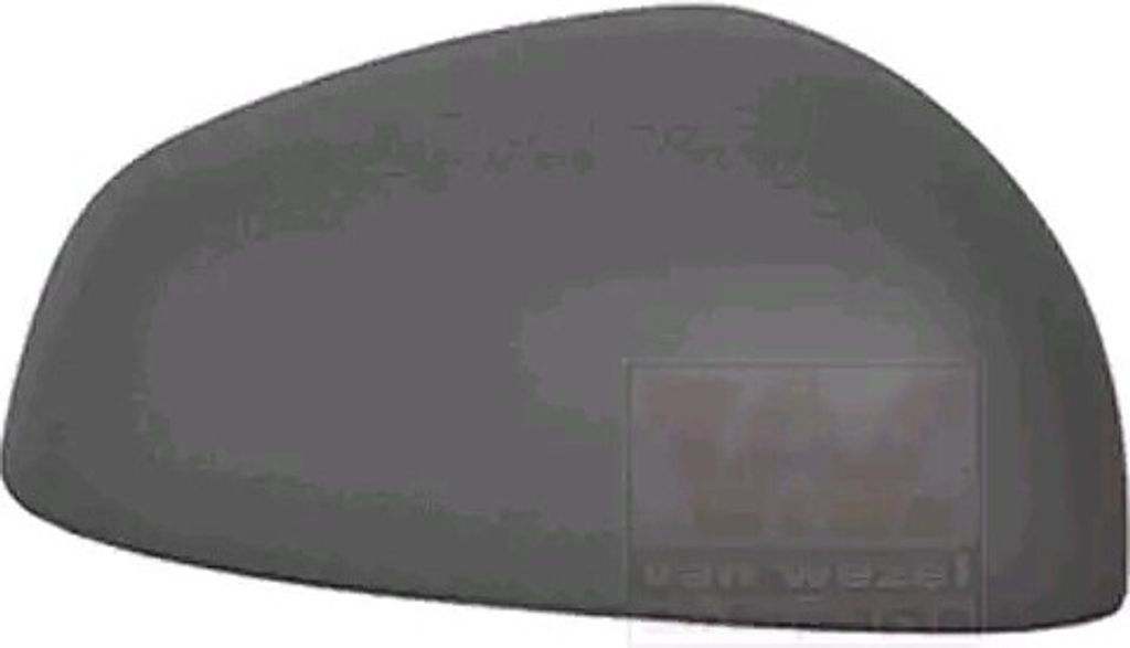 VAN WEZEL 4368844 Außenspiegel Abdeckung Kappe Rechts für RENAULT Twingo III Schrägheck (BCM) Grundiert Spiegelkappe