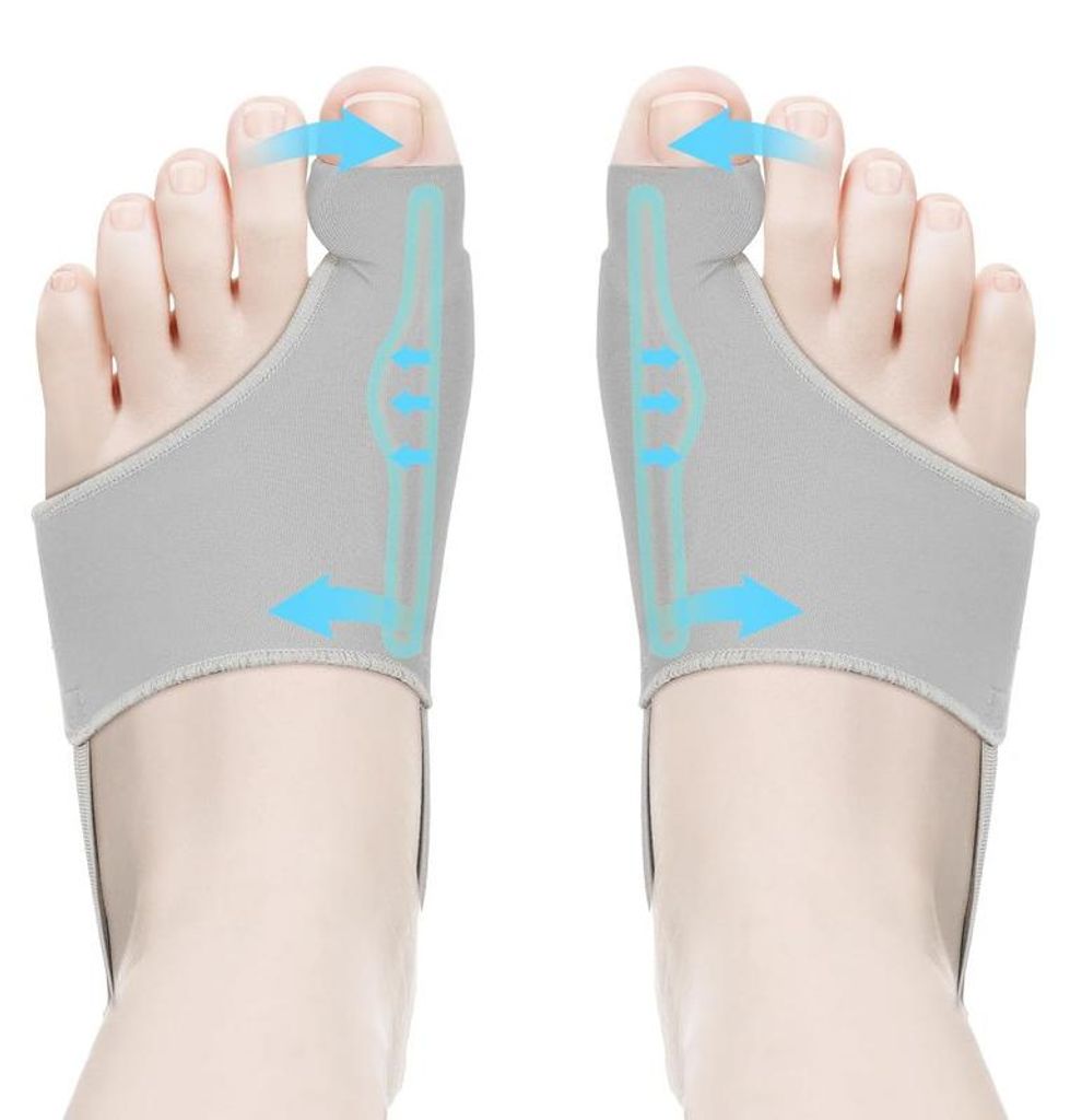 Hallux Valgus Zehenspreizer mit Gelpolster, Zehenkorrektor Produktbild 