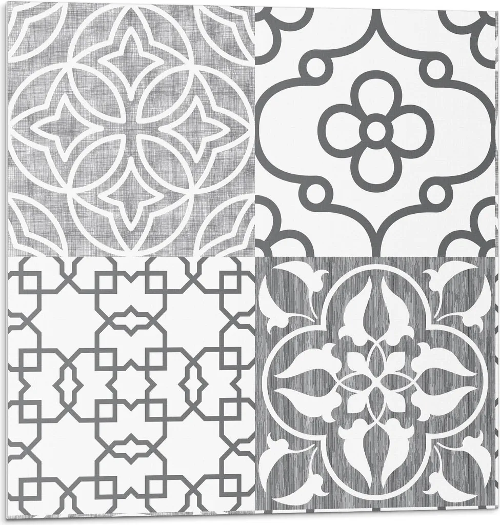 Piastrelle Adesive PVC 30x30 Motivo Geometrico - Decorazione Casa