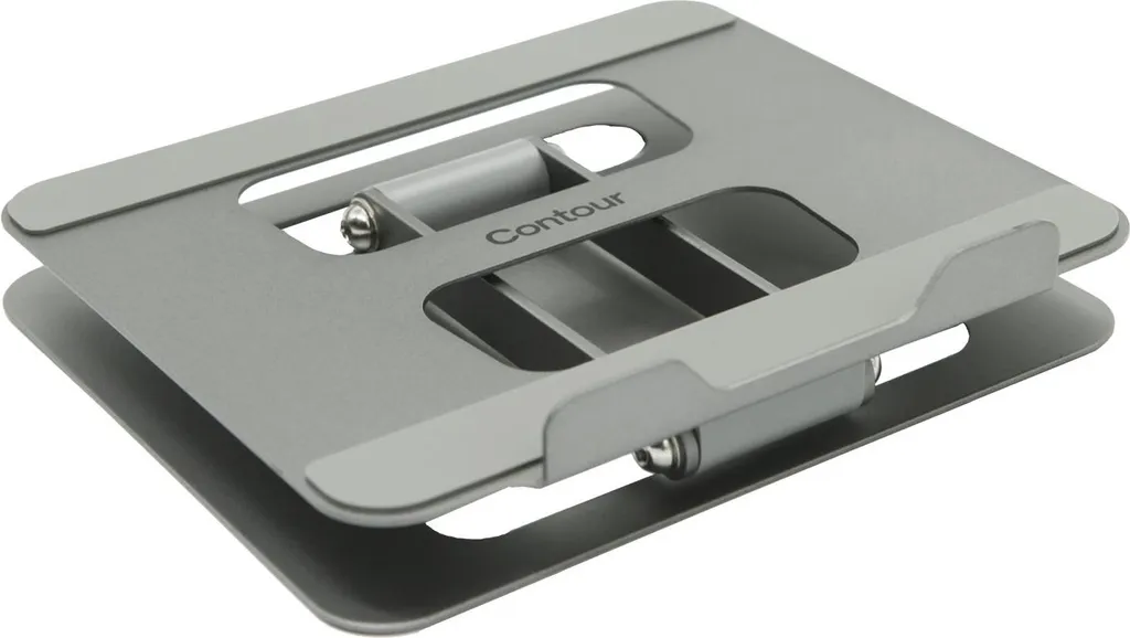 Contour Laptopständer Support PC Portable en Acier Ergonomique Noir