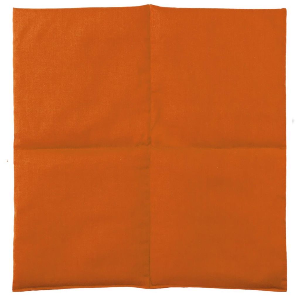 Kirschkernkissen 40x40cm 4-Kammer groß orange - Wärmekissen - Körnerkissen