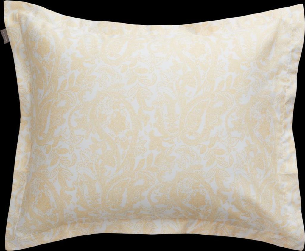 GANT Porcelain Paisley Satin-Kissenbezug einzeln Farbe Butter Yellow Größe 80x80