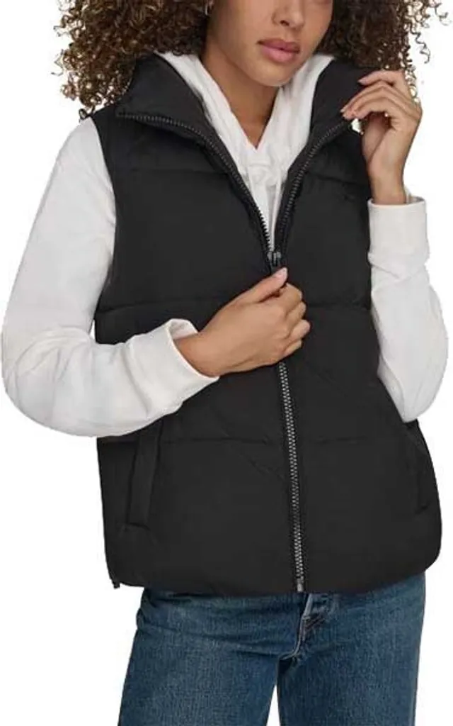 Gilet sans manches chaud et léger noir mat Dockers XS pour femme
