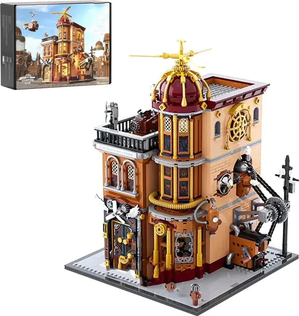 Modèle Maison Steampunk Flugclub de 1858 Pièces pour Collectionneur