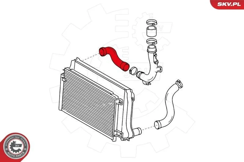 Basta Fischio Turbo! Tubo Aria ESEN SKV 24SKV900 per Toyota Avensis - 4